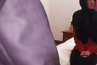Slim Arab babe is having passionate fuck session in hotel room